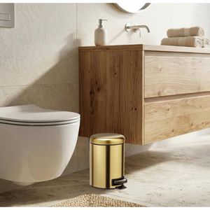 Produktbild für Mülleimer Wenko Leman, gold