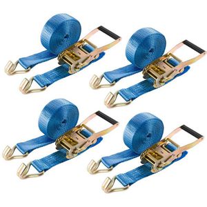 Spanngurt Arebos blau, mit Haken & Ratsche