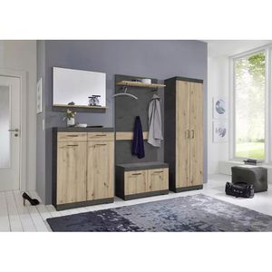Produktbild für Wandgarderobe FMD-Möbel Bristol 200, 4020-200, Holz