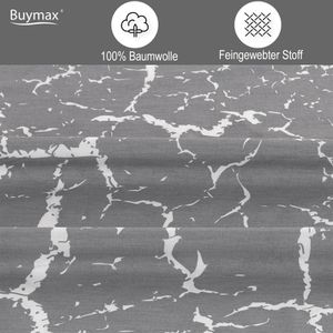 Produktbild für Bettwäsche Buymax Mercer, grau, Renforcé
