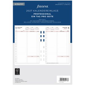 Produktbild für Kalendereinlagen Filofax 27-68552, Professional, Jahr 2027