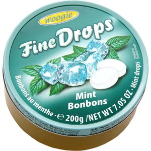 Woogie Fruchtbonbons Fine Drops Mint, 200g