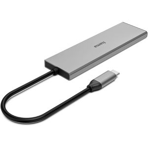 Produktbild für USB-Hub Hama USB-C-Hub 200147, grau