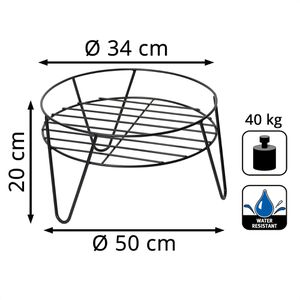 Produktbild für Blumenständer Wagner-System GH 0620, schwarz