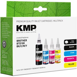 Produktbild für Tinte KMP für Brother BTD180VAL ValuePack