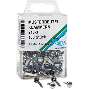 Musterbeutelklammern Wedo 112300, Ø 7mm