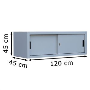 Produktbild für Aufsatzschrank Lüllmann 550360, lichtgrau