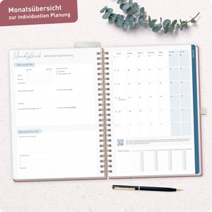 Produktbild für Lehrerkalender Häfft Fine Flowers rose, Schuljahr 2026/2027