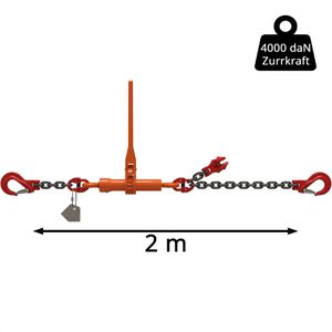 Produktbild für Zurrkette Dolezych DoRa, mit Gabelkopfhaken &amp; Ratschspanner