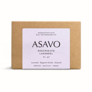 Produktbild für Seife ASAVO Premium handgemachte Bio Naturseife, Lavendel