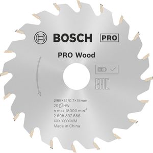 Kreissägeblatt Bosch PRO Wood, 2608837666