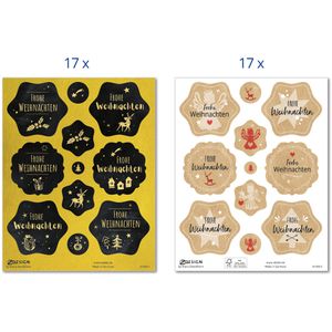 Produktbild für Sticker Zweckform Z-Design, Set Weihnachtsgrüße