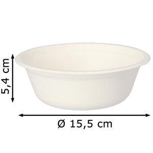 Produktbild für Suppenschalen Papstar 89759 pure, aus Zuckerrohr