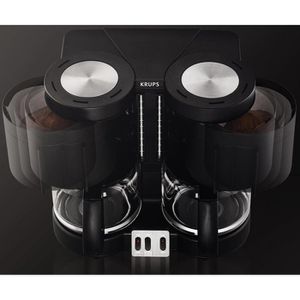 Produktbild für Kaffeemaschine Krups KM 8508, Duothek Plus, mit 2 Glaskannen