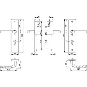 Produktbild für Drückergarnitur Hoppe-AG 2578324 Birmingham, ES0