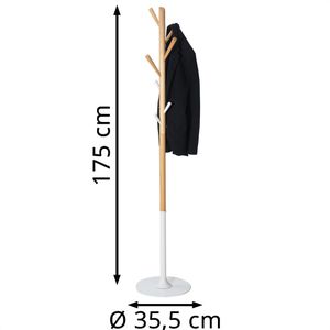 Produktbild für Garderobenständer Alba Tree, PMTREE BC, braun / weiß