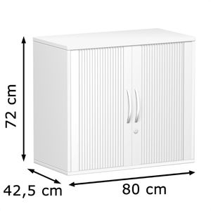 Produktbild für Rollladenschrank Geramöbel Flex, S-381110-SW, aus Holz