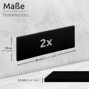 Produktbild für Wandschutz ECENCE 81040405, schwarz