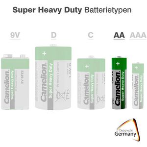 Produktbild für Batterien Camelion Super Heavy Duty, Zink-Kohle