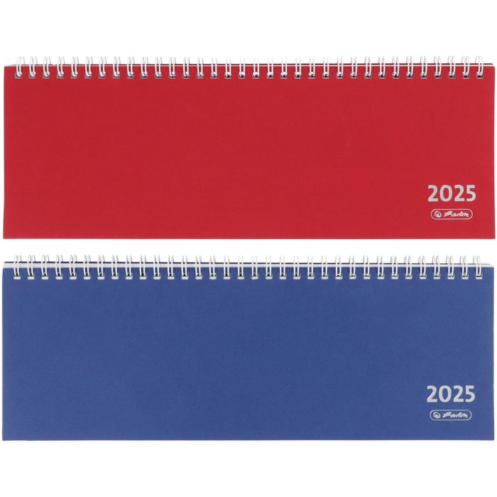 Herlitz Tischkalender Colour, 1 Woche auf 2 Seiten, quer, Register, 30 x 11 cm - Böttcher AG