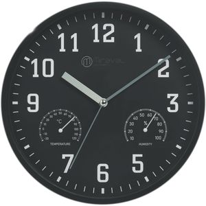 Wanduhr Miraval Kunststoff, analog, Quarzuhr