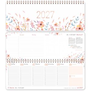 Produktbild für Tischkalender Häfft 12004-5 Sweet Flowers, Wochenkalender quer