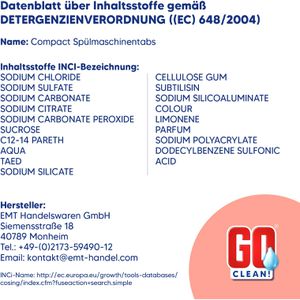 Produktbild für Spülmaschinentabs GOclean Compact Classic