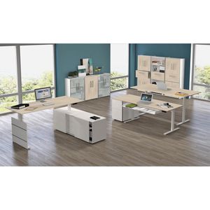 Produktbild für Schreibtisch Kerkmann Move 3, ahorn / weiß