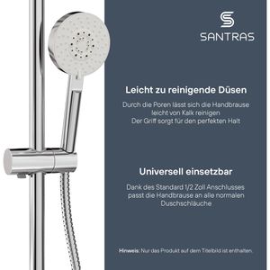 Produktbild für Handbrause SANTRAS Platinum, verchromt