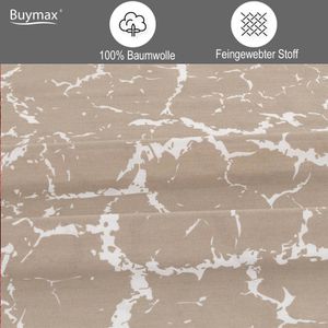 Produktbild für Bettwäsche Buymax Mercer, beige, weiß, Renforcé