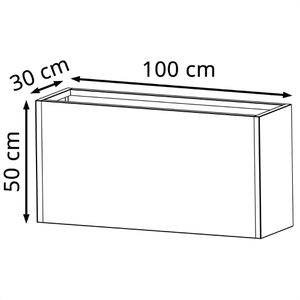 Produktbild für Pflanzkasten Herstera Cube M anthrazit