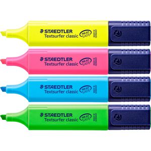 Textmarker Staedtler Textsurfer Classic, 4 Stück
