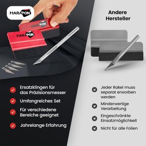 Produktbild für Rakel Marapon Set MR-4, 75 x 100mm, 43 x 100mm