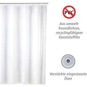 Produktbild für Duschvorhang Wenko Uni, 120 x 200 cm