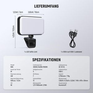 Produktbild für Kamera-Licht Neewer N6C, 91 LEDs