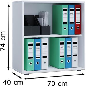 Produktbild für Aktenregal VCM Lona L, 913913, aus Holz