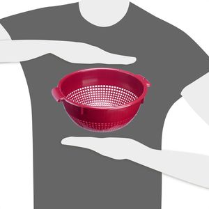 Produktbild für Seiher Westmark 2126221R, mit 2 Griffen, aus Kunststoff