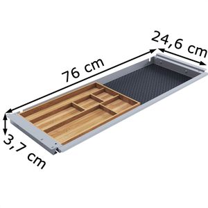 Produktbild für Unterbau-Schublade Actiforce SL Grip, aus Metall