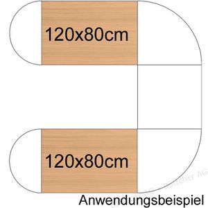 Produktbild für Tischplatte Hammerbacher KP12