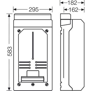 Produktbild für Zählergehäuse Hensel KV 9339, für 1 Zähler