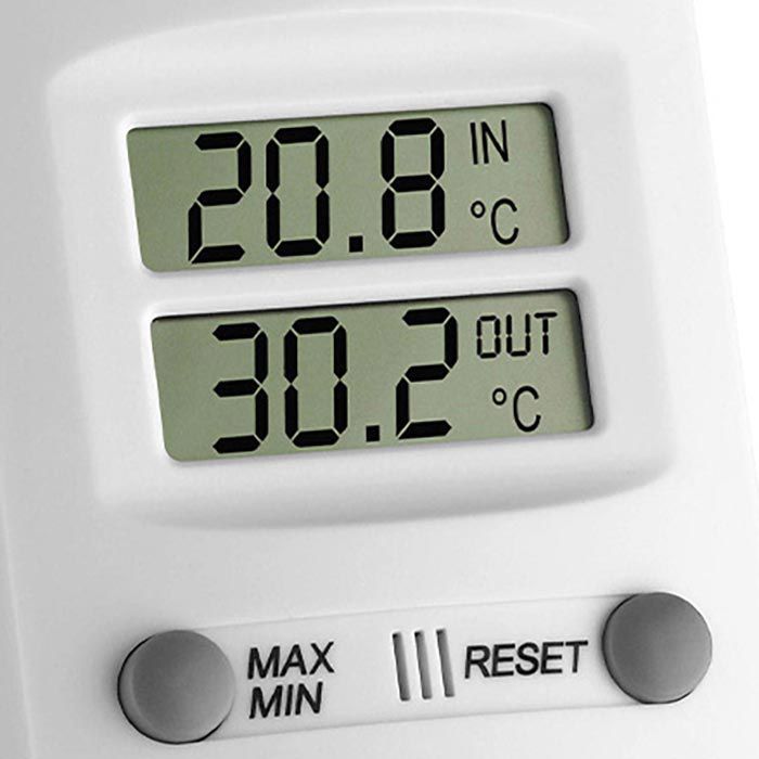 TFA Thermometer 30.1009, innen/außen, digital, mit Kabelfühler