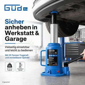 Produktbild für Stempelwagenheber Güde GSH 20T, 18043, hydraulisch