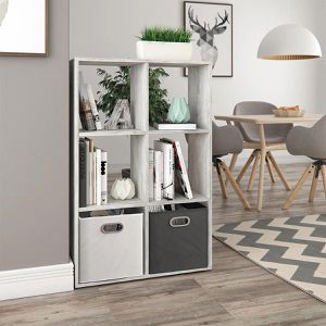 Produktbild für Bücherregal Vicco Karree, grau