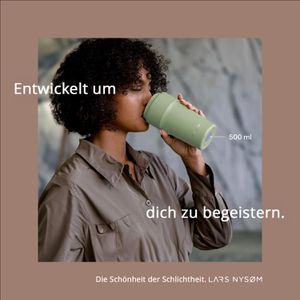 Produktbild für Thermobecher LARS-NYSØM Bevaegelse Sage Green, grün