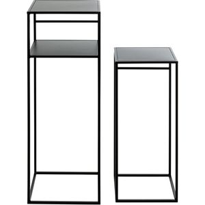 Produktbild für Beistelltisch Haku-Möbel 25507, Brisbane, schwarz, aus Metall