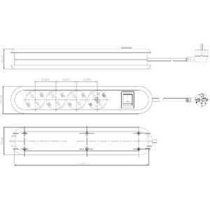 Produktbild für Steckdosenleiste Bachmann Smart 381.230K, 1,5m