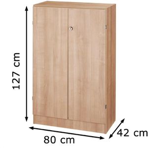 Produktbild für Aktenschrank Hammerbacher Solid 6550, aus Holz