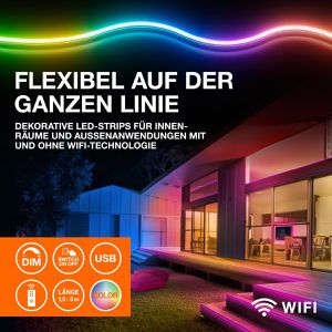 Produktbild für Lichtschlauch LEDVANCE Neon Flex USB, LED, weiß + farbig