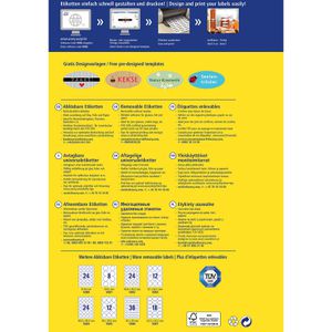 Produktbild für Universaletiketten Zweckform 5086, weiß