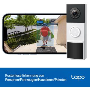 Produktbild für Türklingel Tapo D210, Funk Set, mit Kamera